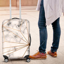 Gold Geometric Line Marble Luggage Cover Suitcase Protector Nearkii