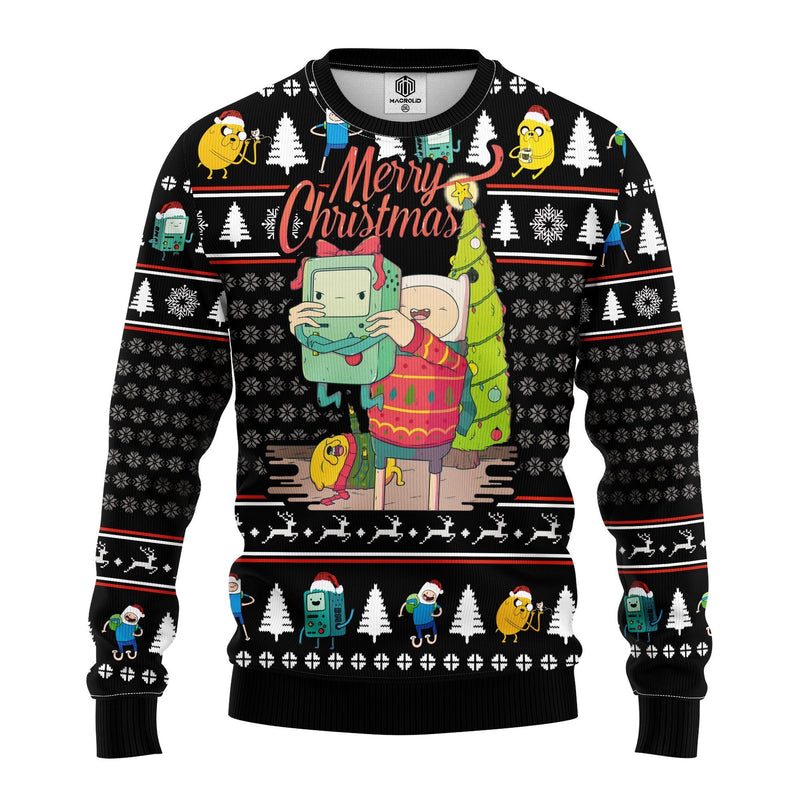 Aventure Time Ugly Christmas Sweater Amazing Gift Idea Thanksgiving Gift Nearkii