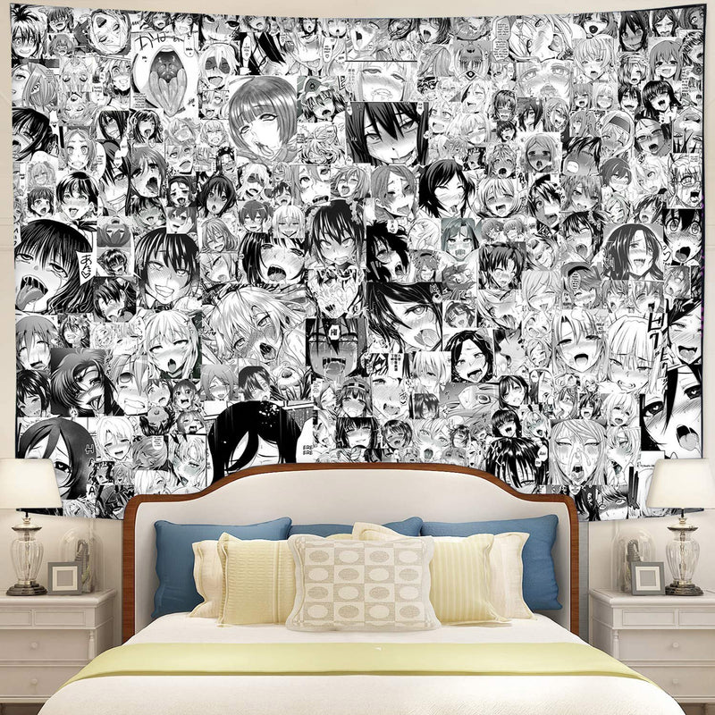 Ahegao Anime Tapestry Room Decor Nearkii