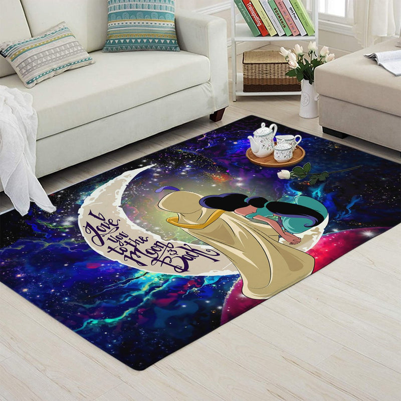 Aladin Couple Love You To The Moon Galaxy Carpet Rug Home Room Decor Nearkii