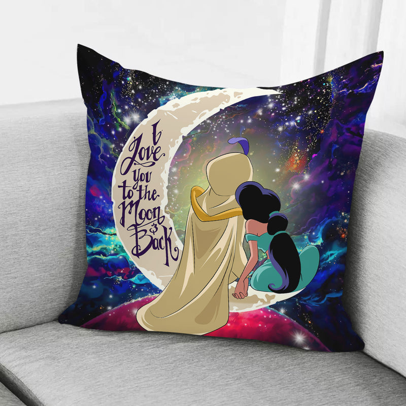 Aladin Couple Love You To The Moon Galaxy Pillowcase Room Decor Nearkii