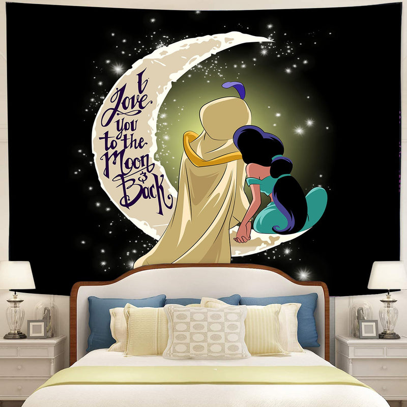Aladin Love You To The Moon Tapestry Room Decor Nearkii