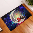 Among Us Couple Love You To The Moon Galaxy Back Doormat Home Decor Nearkii