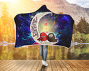 Among Us Couple Love You To The Moon Galaxy Economy Hooded Blanket Nearkii