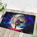 Anime Girl Soul Eater Love You To The Moon Galaxy Back Doormat Home Decor Nearkii
