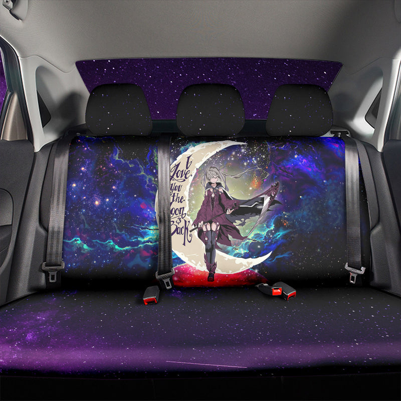 Anime Girl Soul Eater Love You To The Moon Galaxy Premium Custom Car Back Seat Covers Decor Protectors Nearkii