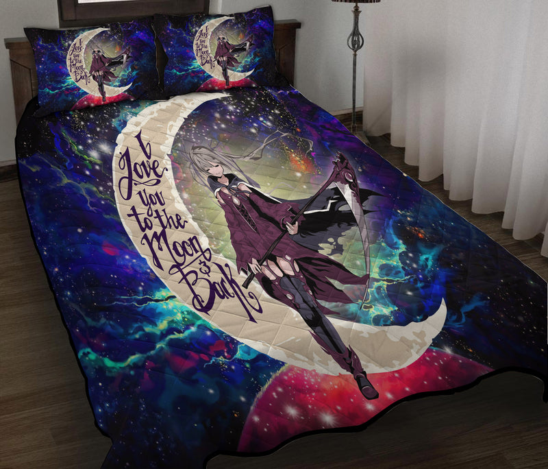 Anime Girl Soul Eater Love You To The Moon Galaxy Quilt Bed Sets Nearkii
