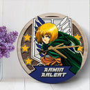 Attack On Titan Armin Arlert Wood Wall Clock Nearkii