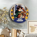 Attack On Titan Eren Yeager Wood Wall Clock Nearkii