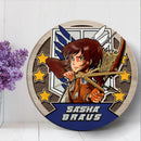 Attack On Titan Sasha Braus Wood Wall Clock Nearkii
