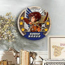 Attack On Titan Sasha Braus Wood Wall Clock Nearkii