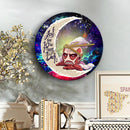 Attack On Titan Love You To The Moon Galaxy 1 Wood Wall Clock Nearkii