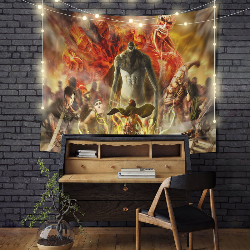 Attack on Titan 1 Anime Tapestry Room Decor Nearkii