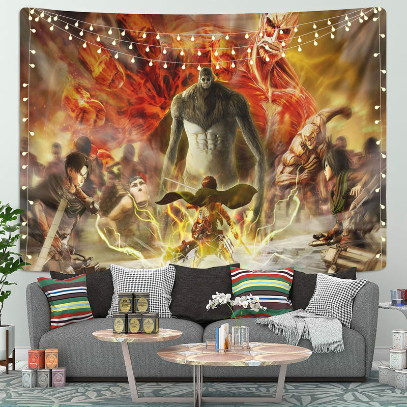 Attack on Titan 1 Anime Tapestry Room Decor Nearkii