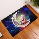 Attack on titan Love You To The Moon Galaxy Back Doormat Home Decor Nearkii