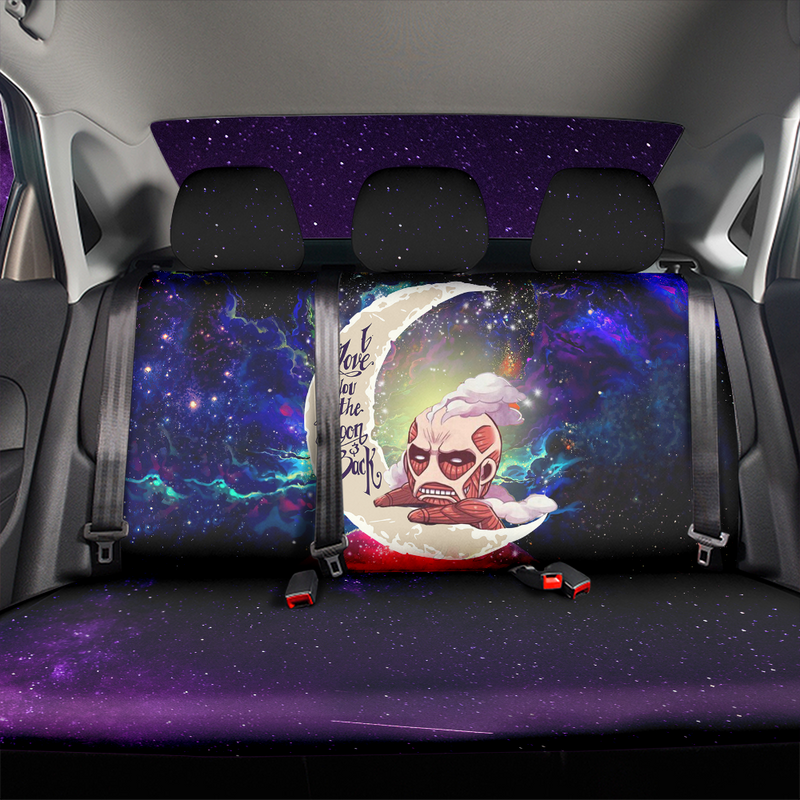 Attack On Titan Love You To The Moon Galaxy Premium Custom Car Back Seat Covers Decor Protectors Nearkii