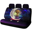 Baby Groot Love You To The Moon Galaxy Premium Custom Car Back Seat Covers Decor Protectors Nearkii