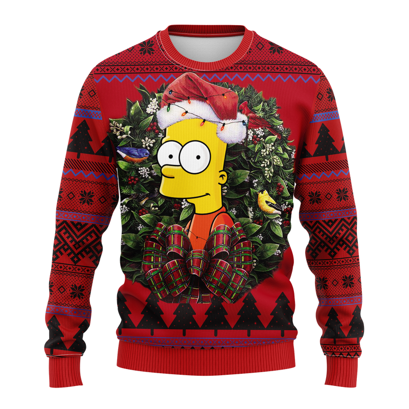 Bart Simpson The Simpson Noel Mc Ugly Christmas Sweater Thanksgiving Gift