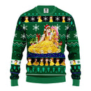 Bella Beauty And The Beast Ugly Christmas Sweater Green Amazing Gift Idea Thanksgiving Gift Nearkii