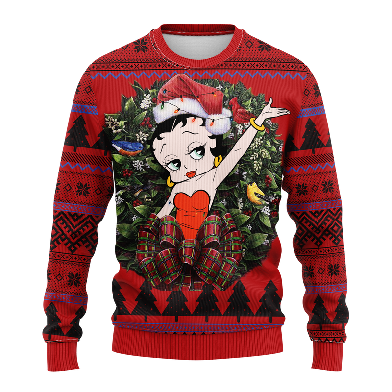 Betty Boop Noel Mc Ugly Christmas Sweater Thanksgiving Gift Nearkii