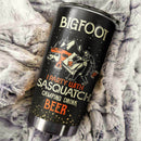 Bigfoot Sasquatch Camping Drink Beer Camping Camfire Tumbler 2023 Nearkii