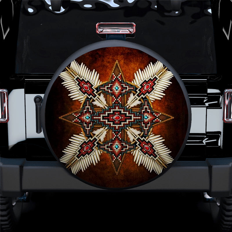 Boheimian Native American Camping Jeep Car Spare Tire Cover Gift For Campers Nearkii