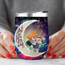 Bokuhina Love You To Moon And Back Premium Wine Tumbler Nearkii