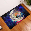 Bokuhina Love You To The Moon Galaxy Back Doormat Home Decor Nearkii