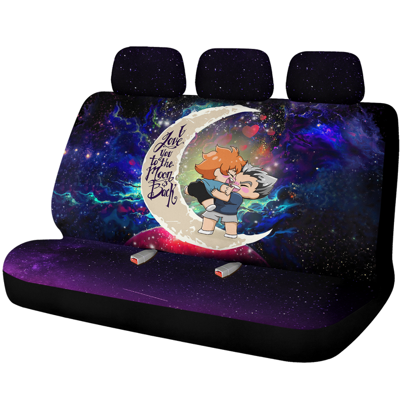 Bokuhina Love You To The Moon Galaxy Premium Custom Car Back Seat Covers Decor Protectors Nearkii