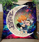 Bokuhina Love You To The Moon Galaxy Quilt Blanket Nearkii