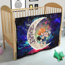 Bokuhina Love You To The Moon Galaxy Quilt Blanket Nearkii