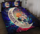 Bokuhina Love You To The Moon Galaxy Quilt Bed Sets Nearkii
