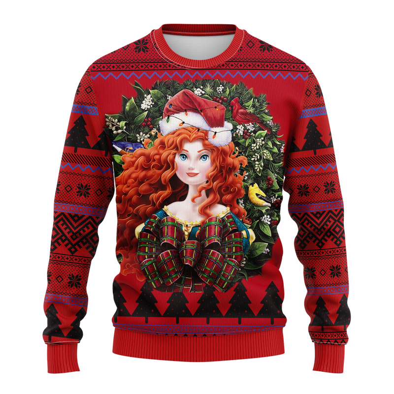 Brave Princess Noel Mc Ugly Christmas Sweater Thanksgiving Gift Nearkii