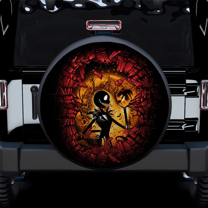 Break Wall Jack Skellington Car Spare Tire Covers Gift For Campers Nearkii