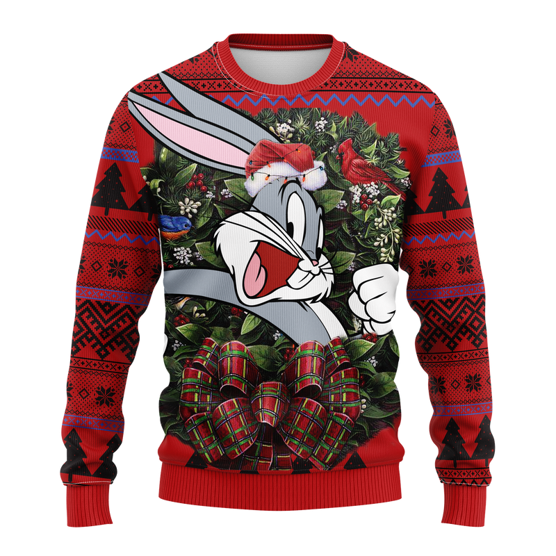 Bugs Bunny Porky Pig Daffy Duck Cartoon Mc Ugly Christmas Sweater Thanksgiving Gift Nearkii