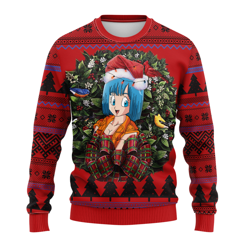 Bulma Goku Dragon Ball Noel Mc Ugly Christmas Sweater Thanksgiving Gift Nearkii