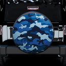 Camouflage US Army Bright Blue Print Texture Car Spare Tire Covers Gift For Campers Nearkii