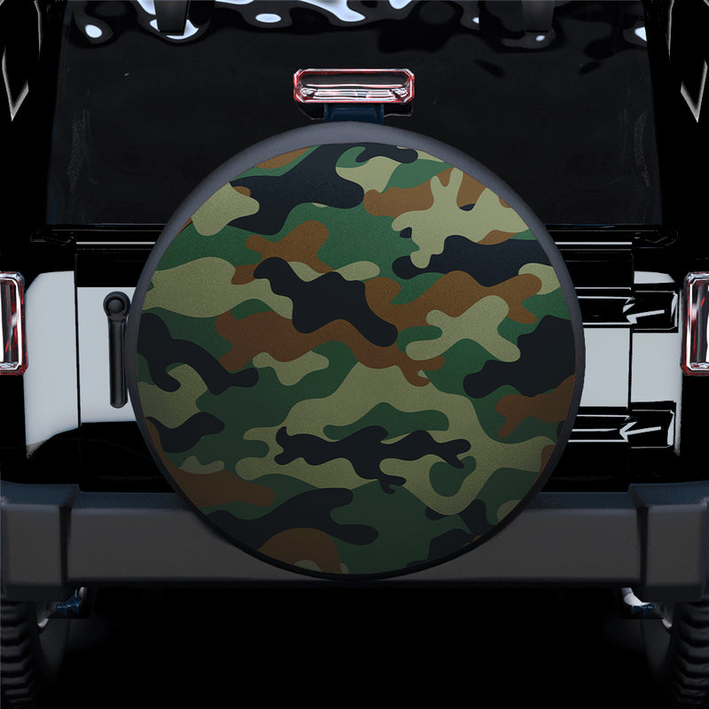 Camouflage US Army Bright Green Print Texture Car Spare Tire Covers Gift For Campers Nearkii