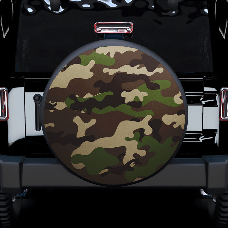 Camouflage US Army Bright Green Print Texture Car Spare Tire Covers Gift For Campers Nearkii