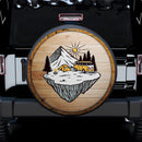 Camping Art Hippie Mountain Car Spare Tire Cover Gift For Campers Nearkii