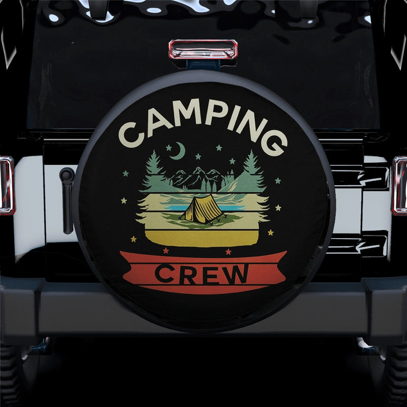 Night Camping Crew Jeep Car Spare Tire Covers Gift For Campers Nearkii