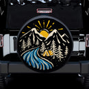 Camping Site Mountain Vibes Car Spare Tire Cover Gift For Campers Nearkii