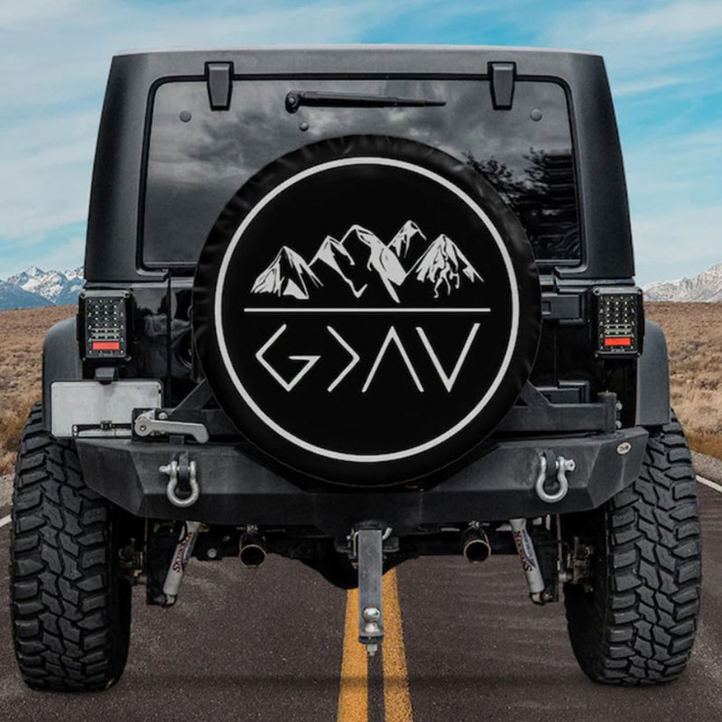Mountain Camping Jeep Car Spare Tire Cover Gift For Campers Nearkii