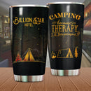 Camping Because Therapy Is Expensive Camping Camfire Tumbler 2023 Nearkii