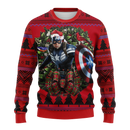 Captain America 1 Noel Mc Ugly Christmas Sweater Thanksgiving Gift Nearkii