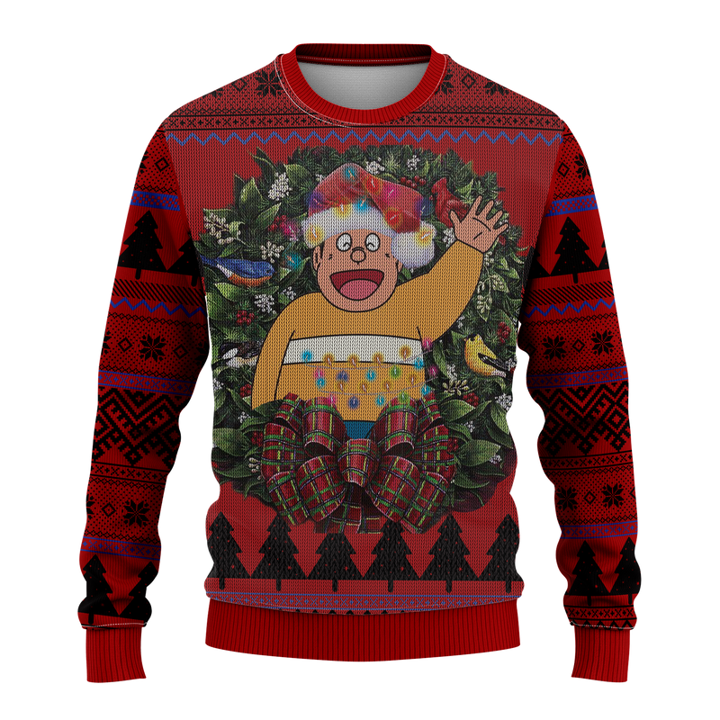 Chaien Doraemon Mc Ugly Christmas Sweater Thanksgiving Gift Nearkii