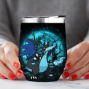Charizard Mega X-Moonlight Love You To Moon And Back Premium Wine Tumbler Nearkii