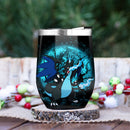 Charizard Mega X-Moonlight Love You To Moon And Back Premium Wine Tumbler Nearkii