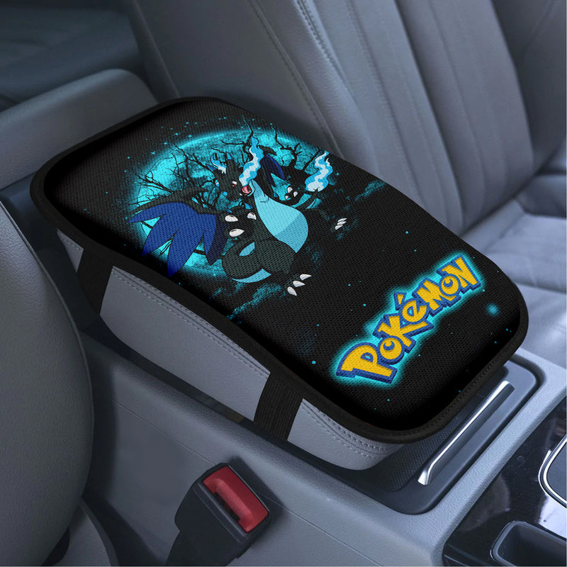 Charizard Mega X Moonlight Premium Custom Armrest Center Console Cover Car Accessories Nearkii