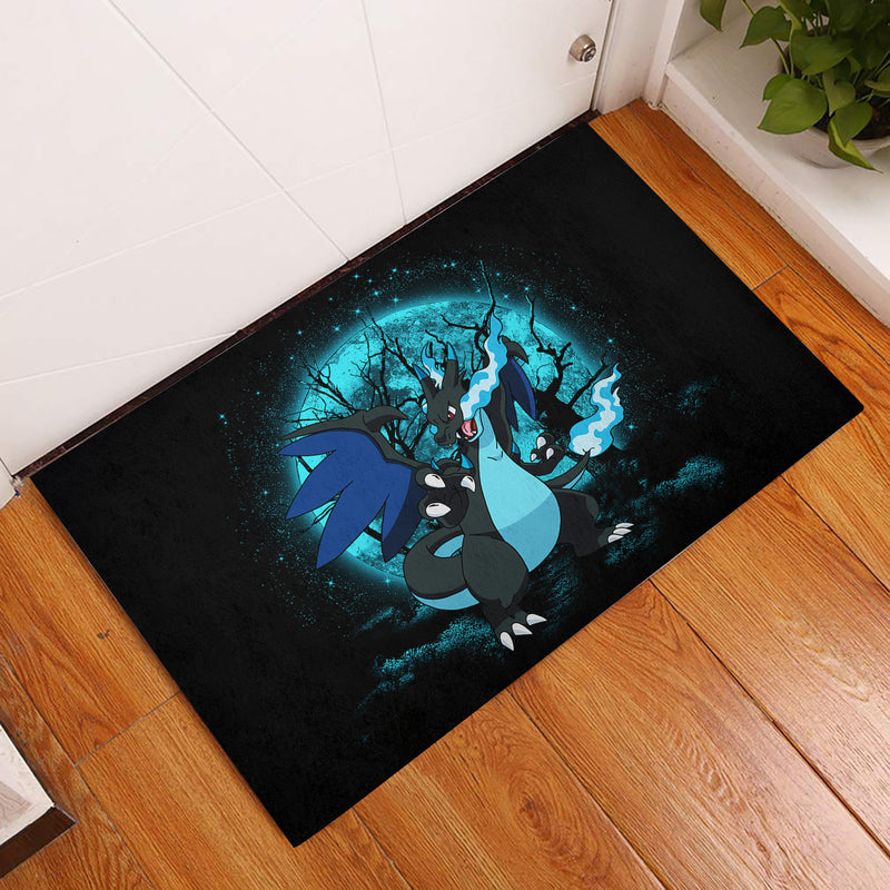 Charizard Mega X Pokemon Moonlight Doormat Home Decor Nearkii